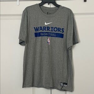 Nike Gray Warriors Basketball Tee